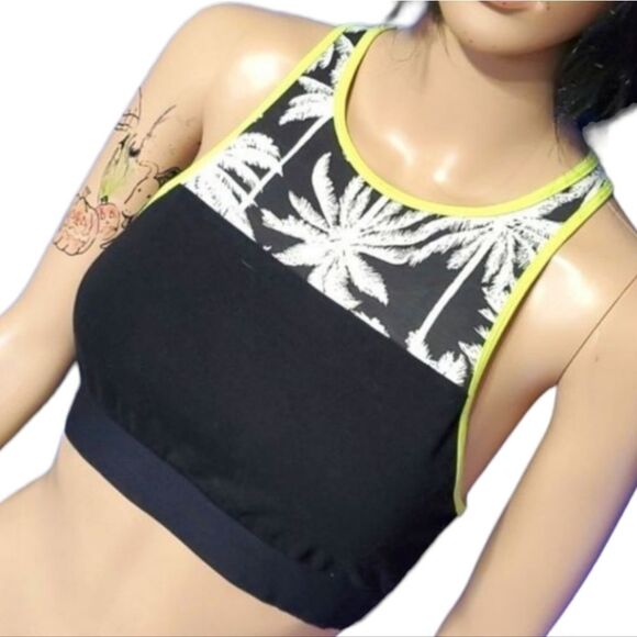 VS PINK Crop Palm Tree Sports Bra 🌴 - Picture 1 of 8